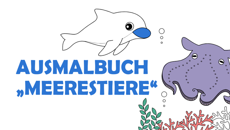 Malbuch mit Meerestieren Malbuch mit Meerestieren