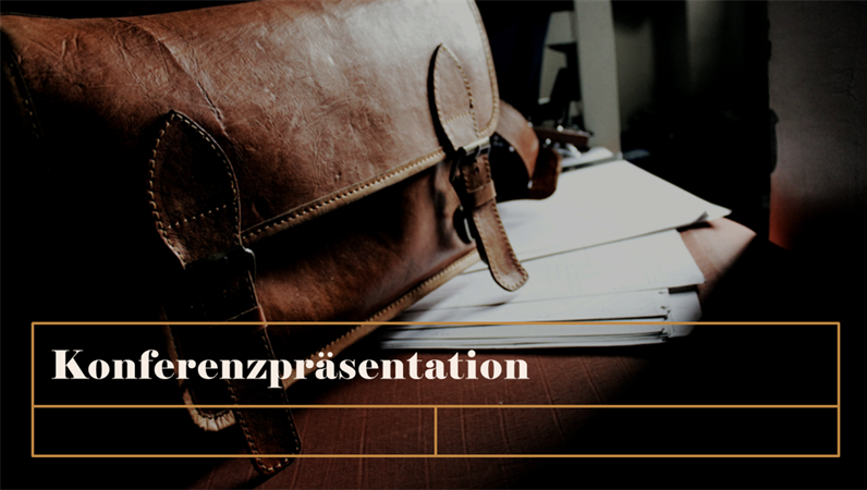 Klassische Konferenzpräsentation Klassische Konferenzpräsentation