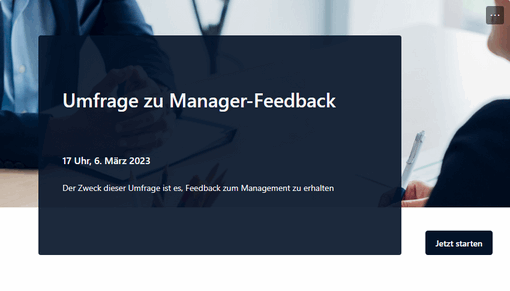 Umfrage zu Manager-Feedback