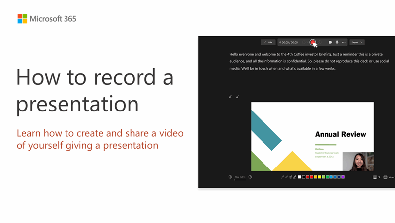 Record your presentation