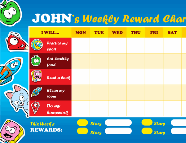Kid's reward chart