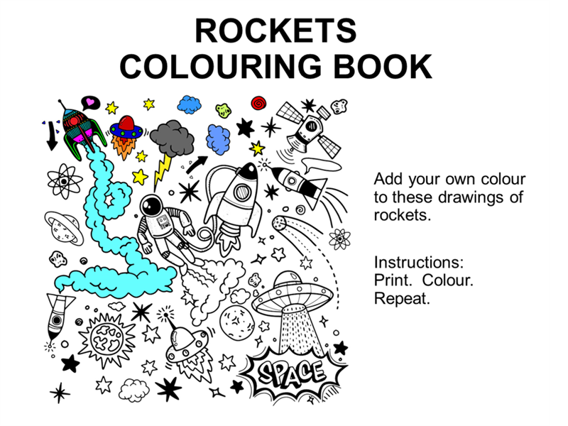 Rockets colouring book Rockets colouring book