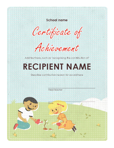 primary-school-award-certificate