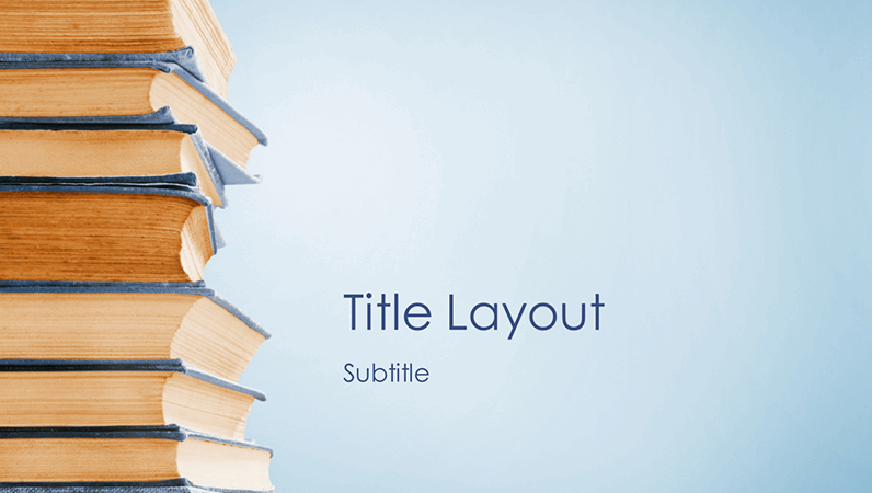 Blue bookstack presentation (widescreen) Blue bookstack presentation (widescreen)