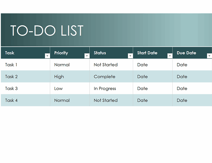 Simple to-do list