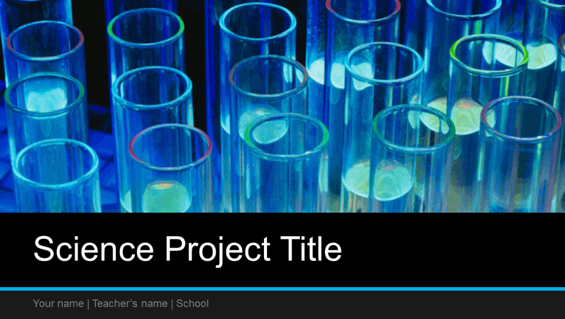 Science project presentation (widescreen)