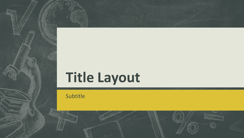 Educational subjects presentation, blackboard illustrations design (widescreen) Educational subjects presentation, blackboard illustrations design (widescreen)