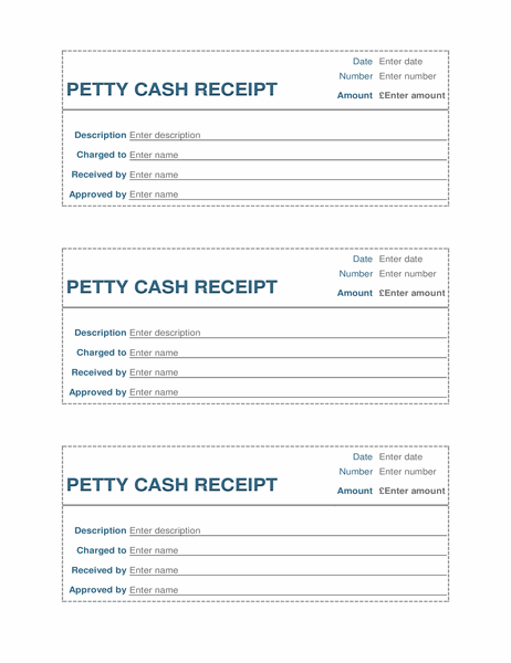 petty cash receipt 3 per page