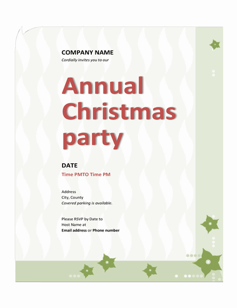 Company Christmas party invitation