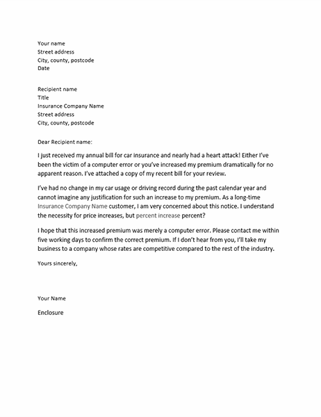 writing a letter of complaint template