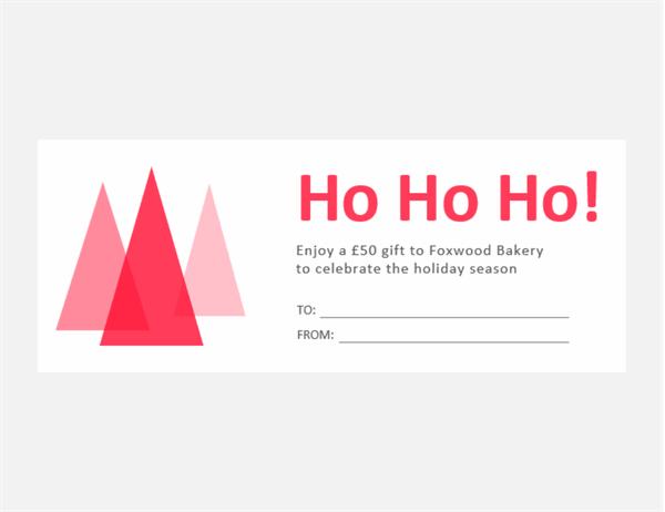 Ho Ho Ho! holiday gift coupons 