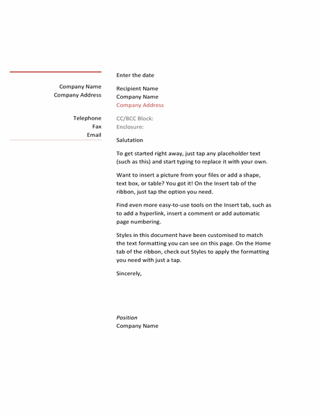 Letter (Business design)