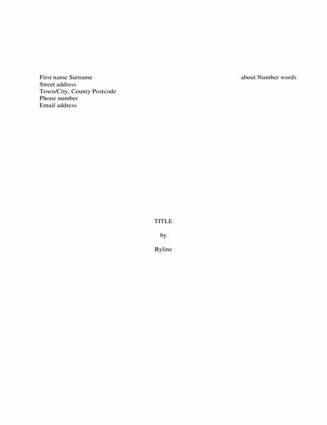 cover letter for novel manuscript submission