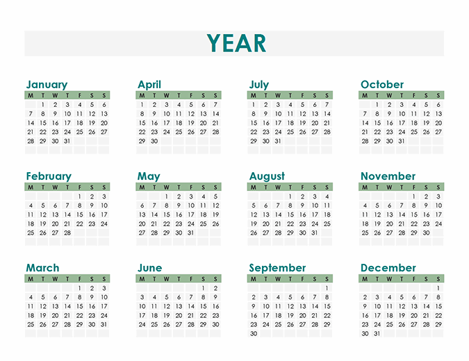 Calendar creator (any year)