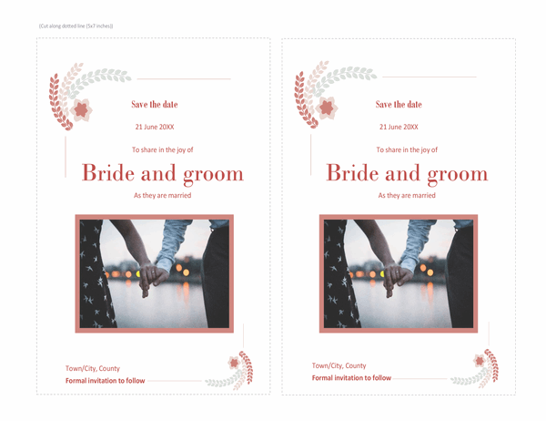 Save the Date card (with room for photo) Save the Date card (with room for photo)