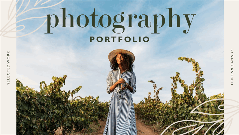 Photography portfolio (boho organic)