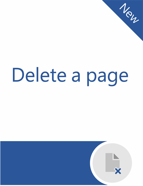 Delete a page in Word