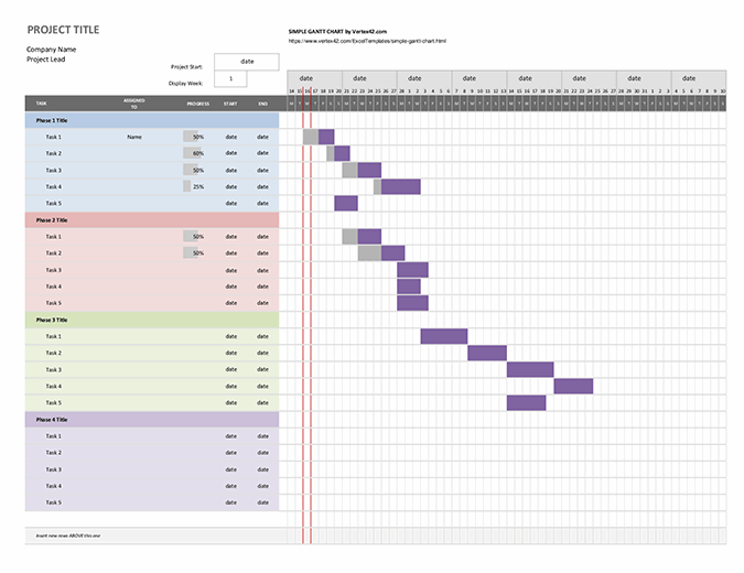 Simple Gantt Chart