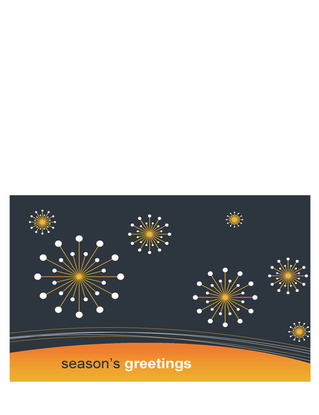 Technology business Christmas card (half-fold)