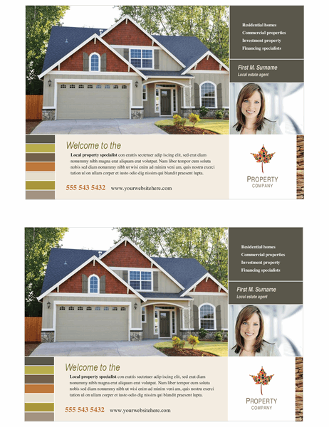 Property flyer (half-page, two per page)