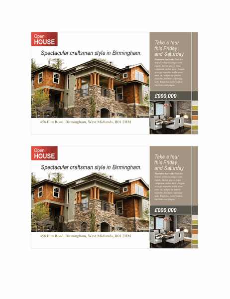 Property postcard (two per page)