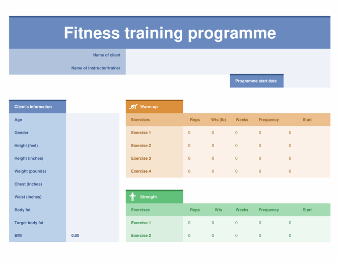 Workout Excel Spreadsheet | Kayaworkout.co