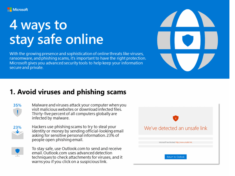 4 ways to stay safe online