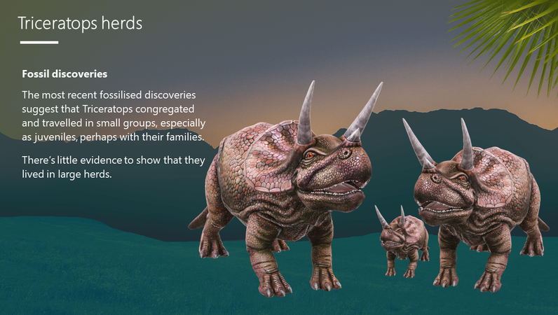 three horned dinosaur