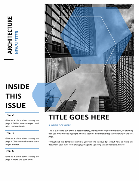 Architecture newsletter