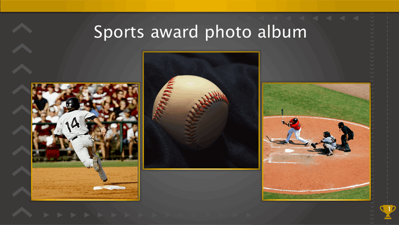 Sports award photo album