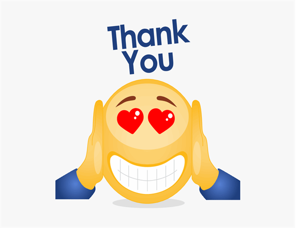 Emoji thank-you card