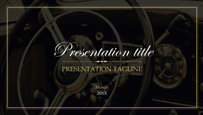 Vintage presentation Vintage presentation