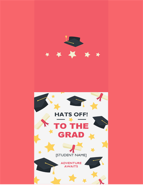Hats off graduation card
