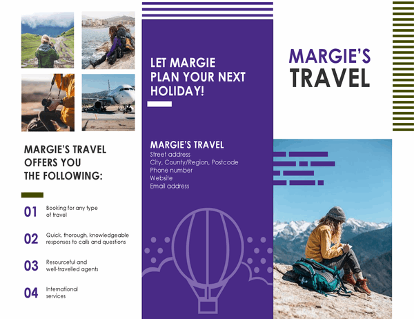 travel brochure esl activity