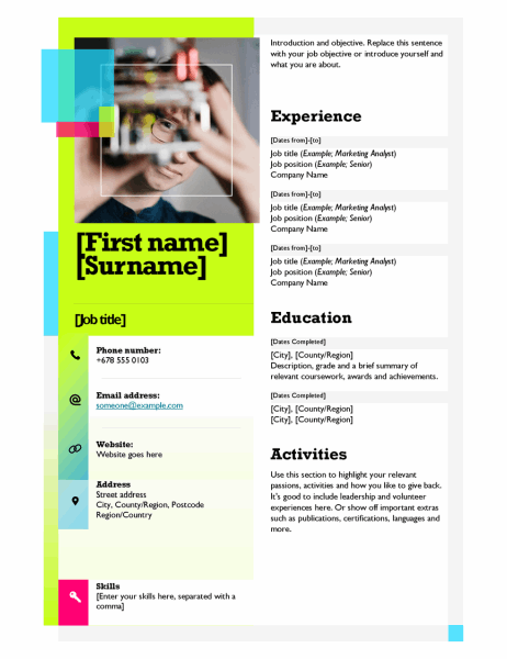 Sticky note CV Sticky note CV