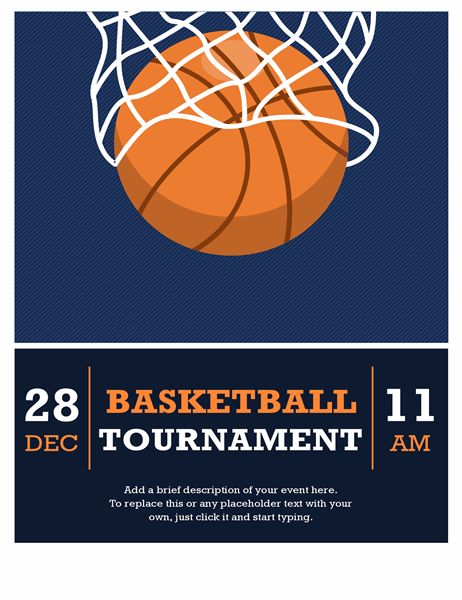 Basketball tournament flyer
