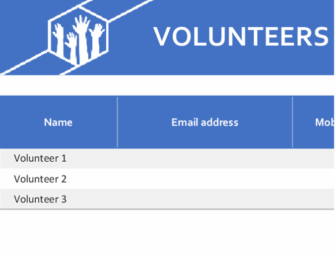 Volunteer assignments