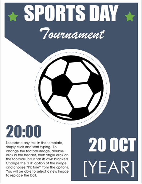 Sports day event flyer