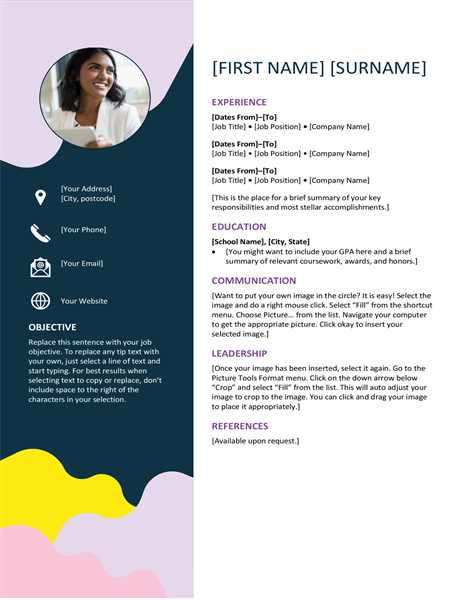 Organic shapes CV Organic shapes CV