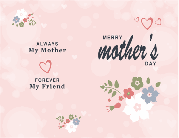 Pretty in pink Mother’s Day card