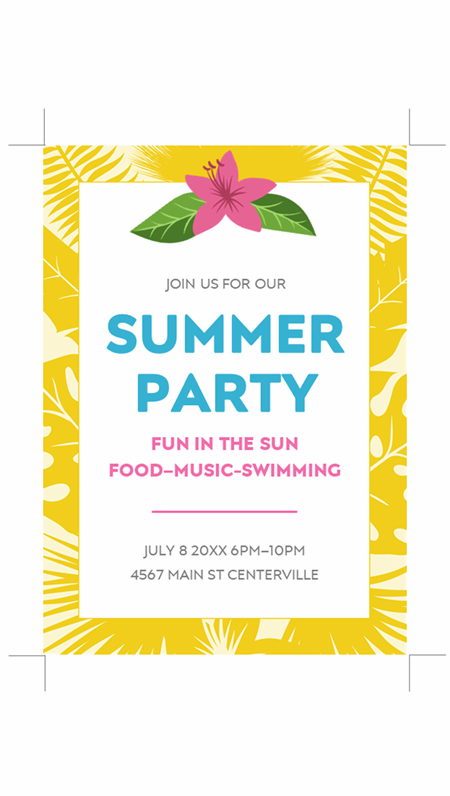 Summer invitations Summer invitations
