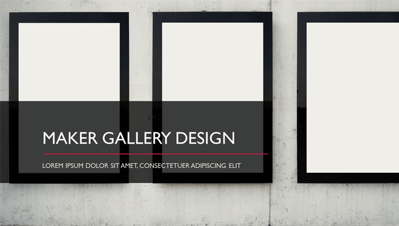 Maker Gallery design
