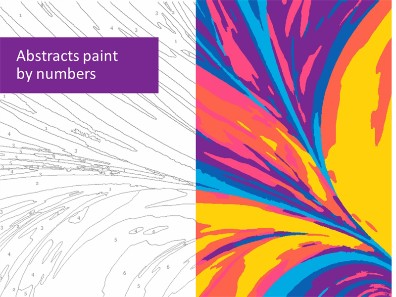 Abstracts paint by numbers