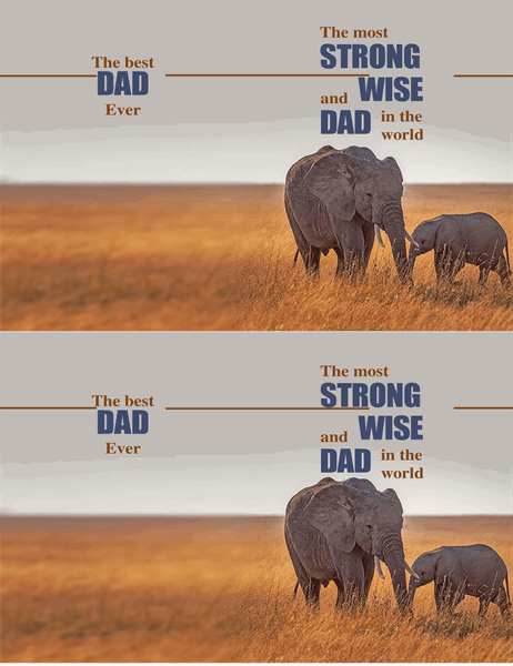 Wise elephant Father’s Day card