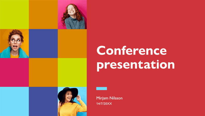 Colourful conference presentation Colourful conference presentation
