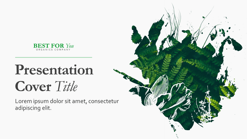 Organic presentation Organic presentation