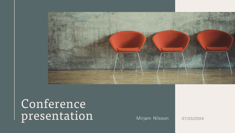 Modern conference presentation