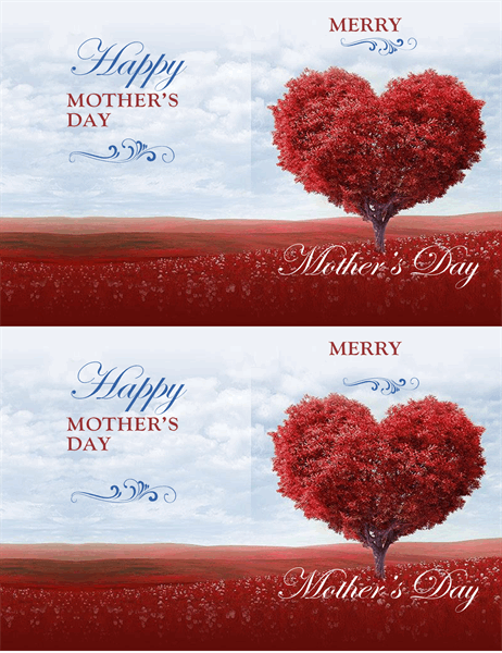 Tree of hearts Mother’s Day card