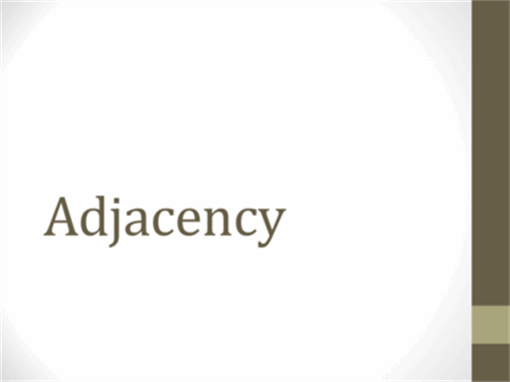 Adjacency