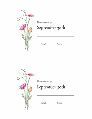 RSVP cards (Watercolor design) RSVP cards (Watercolor design)